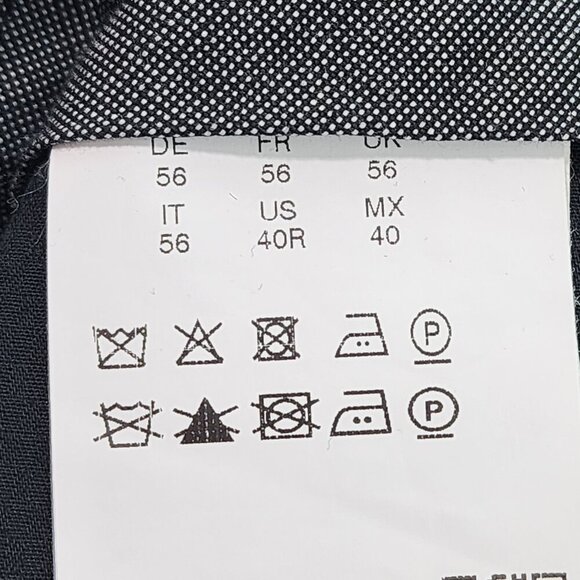 BOSS Hugo Boss Men's 100% Virgin Wool Micro Houndstooth Slim Leg Pants - 40R - Picture 8 of 11